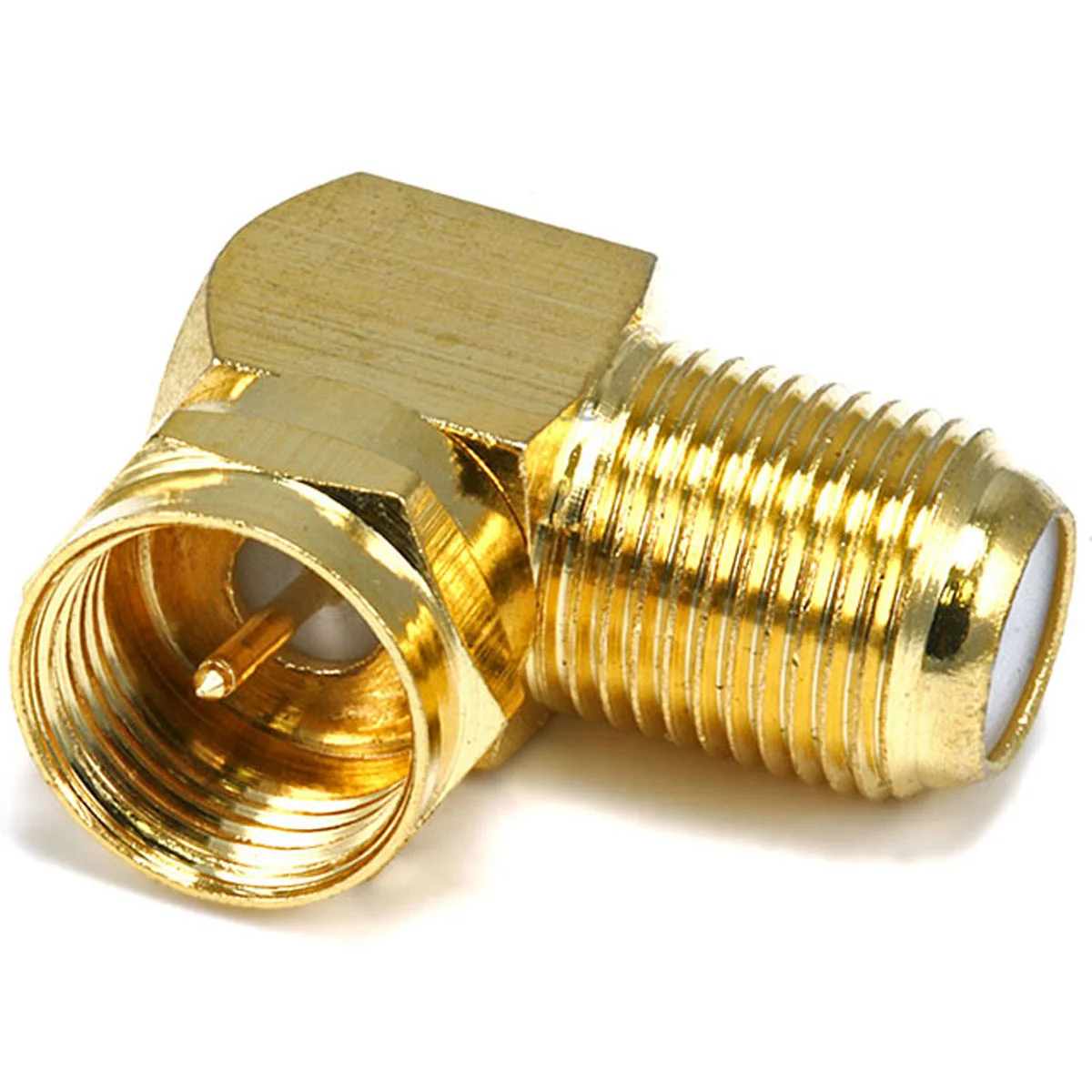 Conector F Macho Adaptador SAT A Coaxial (F Hembra/Macho) - Dorado, Para TV/Radio Por Cable Receptor Av Conector F Macho Adaptador SAT A Coaxial (F Hembra/Macho) - Dorado, Para TV/Radio Por Cable Receptor Av