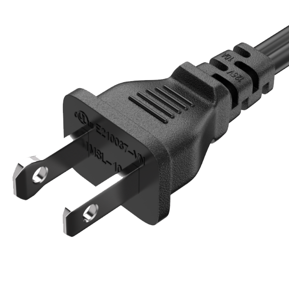 Cable De Poder 1.8M(IEC320 C7 a Nema 1-15P)18AWG - Imagen 3