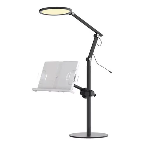 Soporte de piso para tablet con aro de luz
