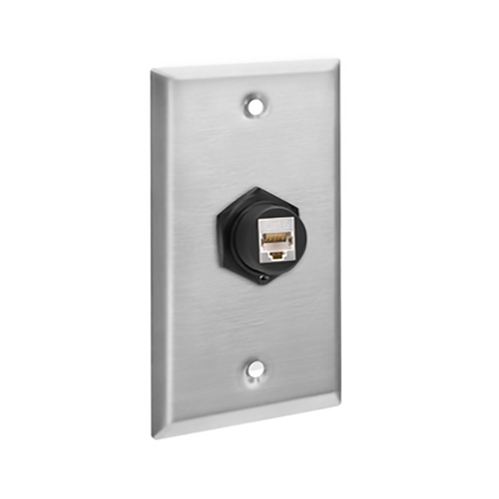 Wall plate acero inoxidable 1 puerto