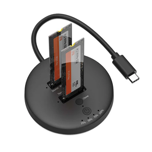 Docking USB-C / doble bahía para SSD M.2 NVME