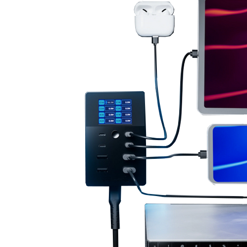 Cargador USB PD 3.0 de 8 puertos