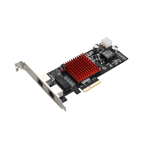 Tarjeta PCIe RJ45 2 puertos Giga PoE X4