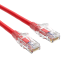 Cable UTP Categoría 6 De 30 cms Rojo Protector Transparente