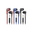 Audífonos Rockbuds 3.5mm Negro/Rojo/Azul