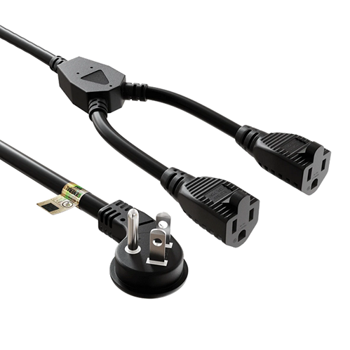 Cable De Poder En Y Nema 5-15P