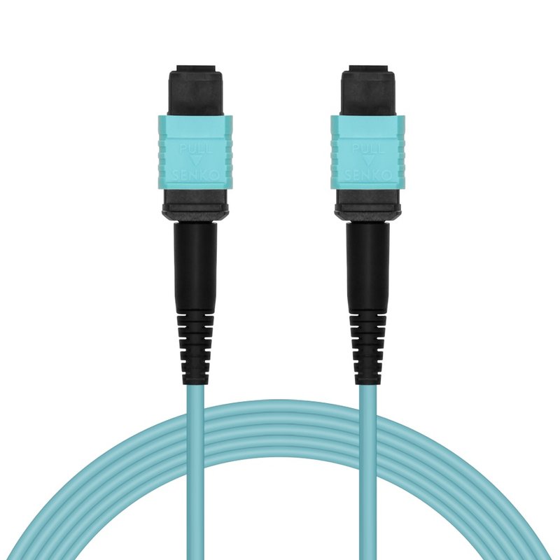 Cable multimodo MPO OM3, 12 fibras, hembra a hembra, tipo B 3 M