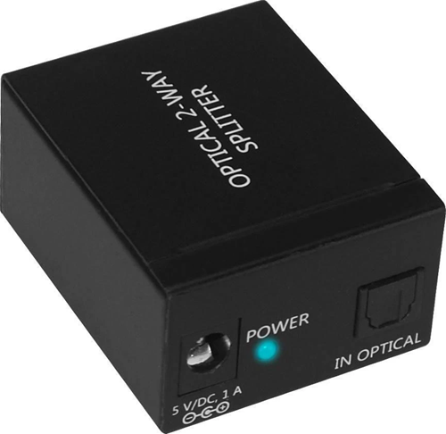 Splitter Audio Óptico Toslink S/PDIF Digital 1x2 - Imagen 2
